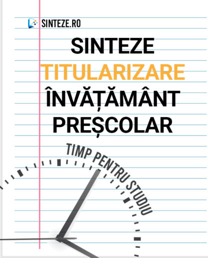 Sinteze titularizare învățământ preșcolar